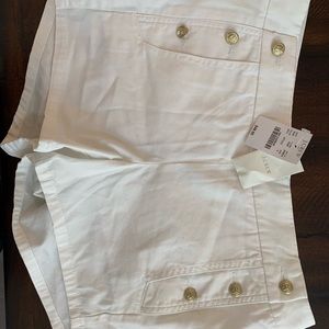NWT J. Crew Shorts Size 4, White